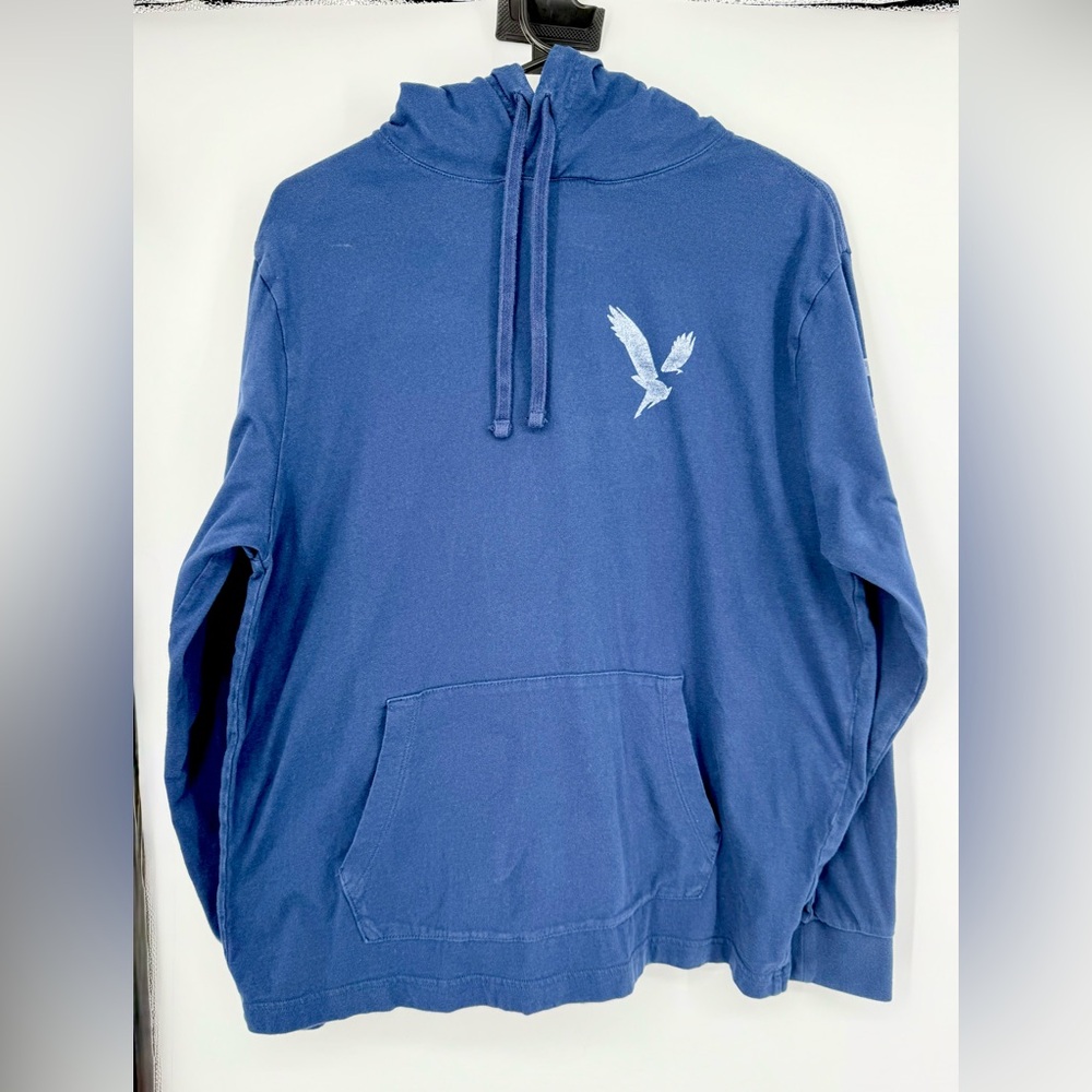 American Eagle Outfitters Navy Hoodie with Eagle Emblem